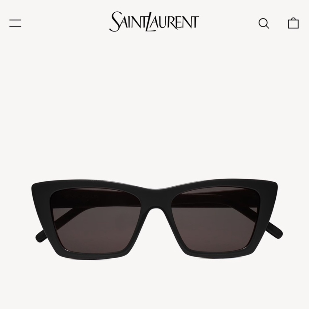 Saint Laurent Black Square Sunglasses